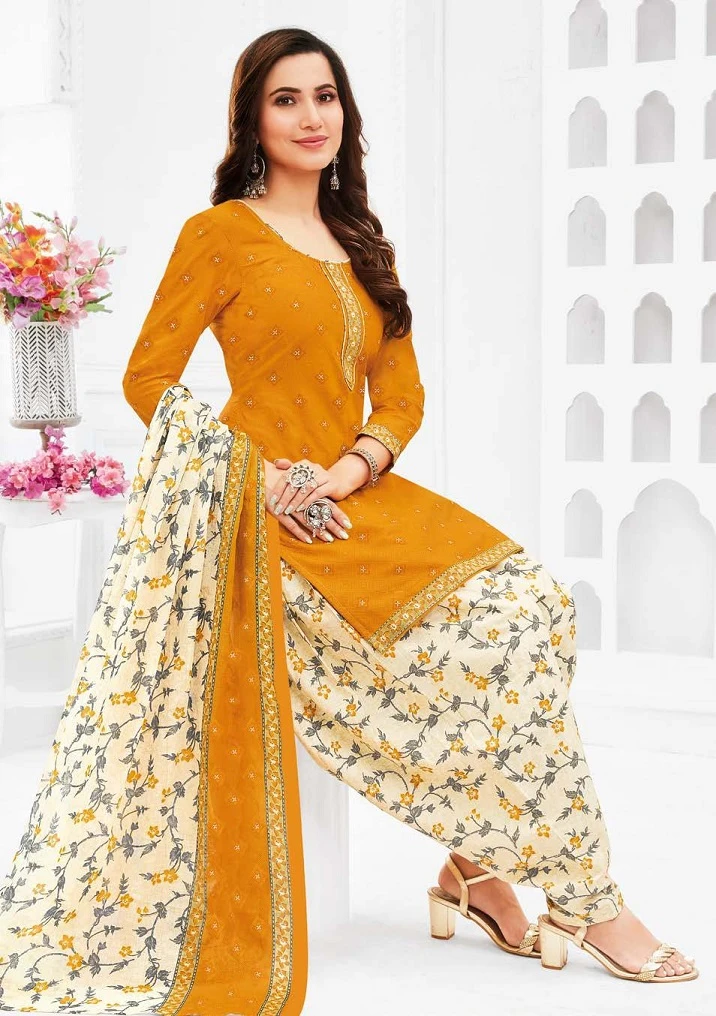 Ganpati Payal Vol 8 Pure Cotton Wholesale Salwar Suit Catalog — Wholesale Salwar Suits, Ganpati wholesale from Surat - Gallery Image 9